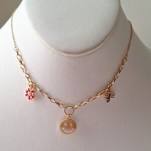 Gold and Multicolor Necklace Set